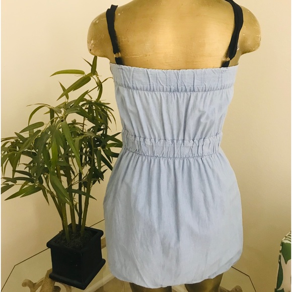 J. CREW Unique Y2K Denim BUBBLE DRESS Size XS - Picture 4 of 15